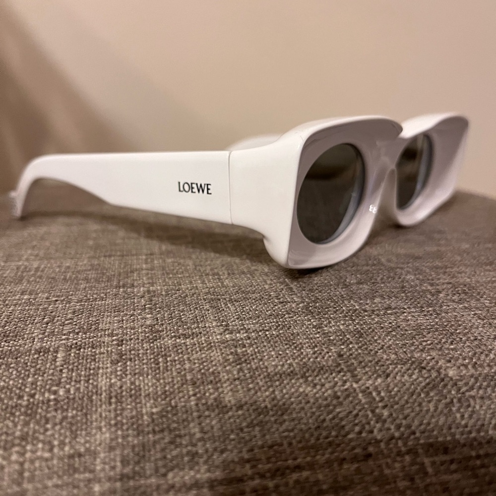 Loewe White Rectangular Sunglasses - image 4